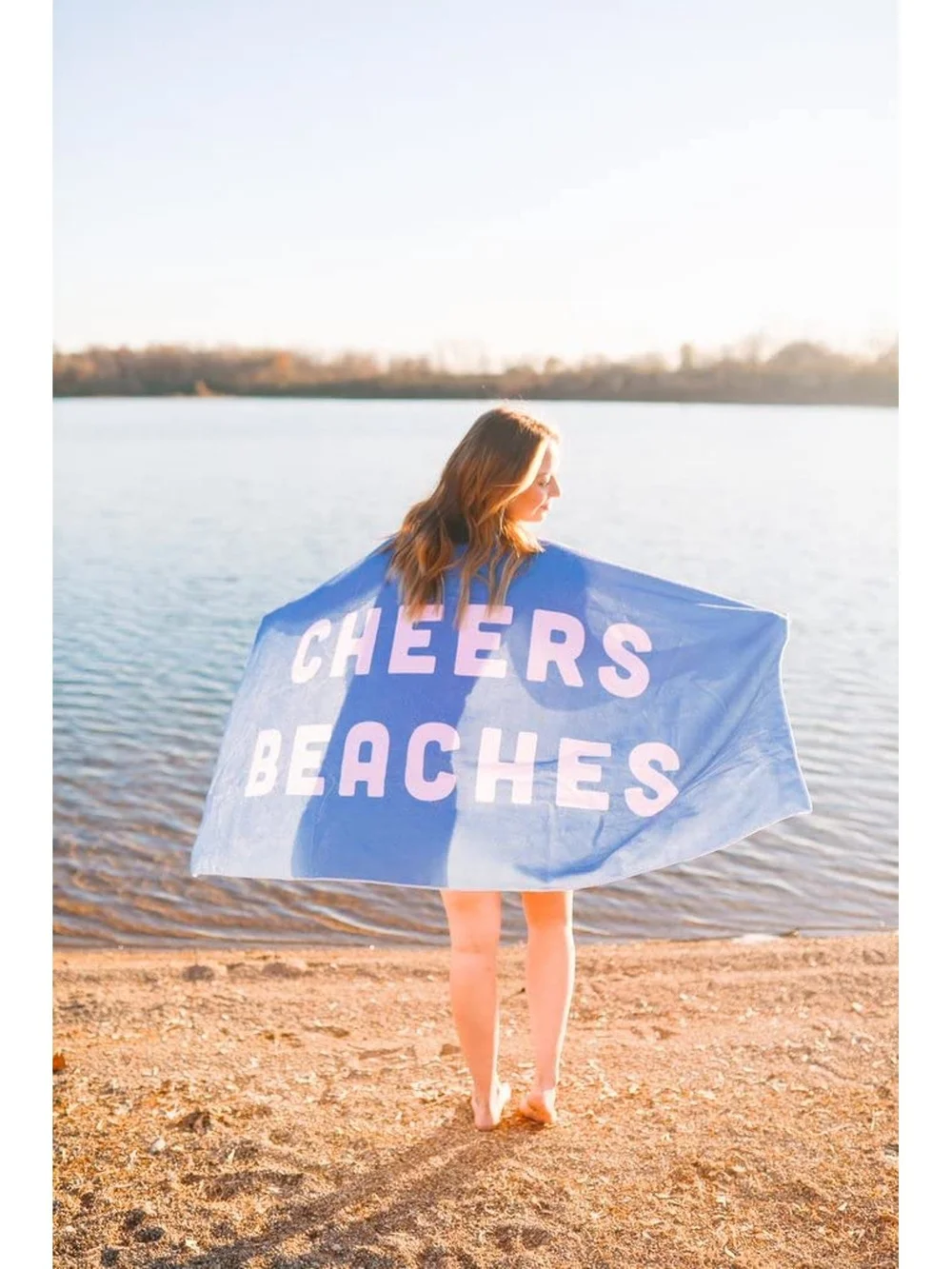 Pearhead Cheers Beaches Beach Towel NWT Bachelorette Bride